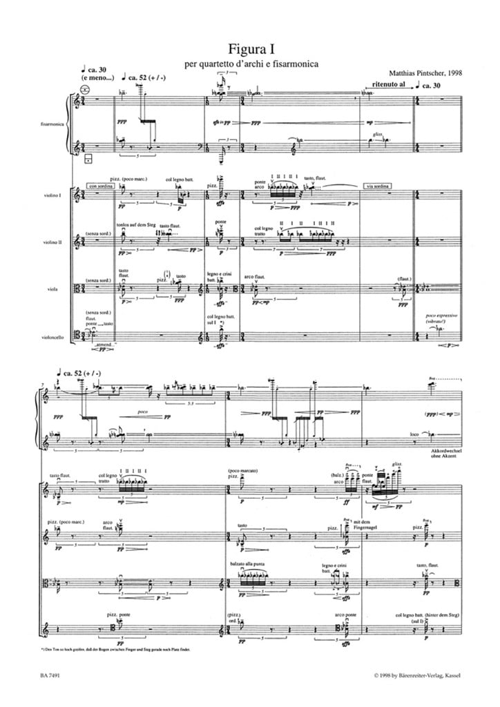 Figura I per quartetto darchi e fisarmonica